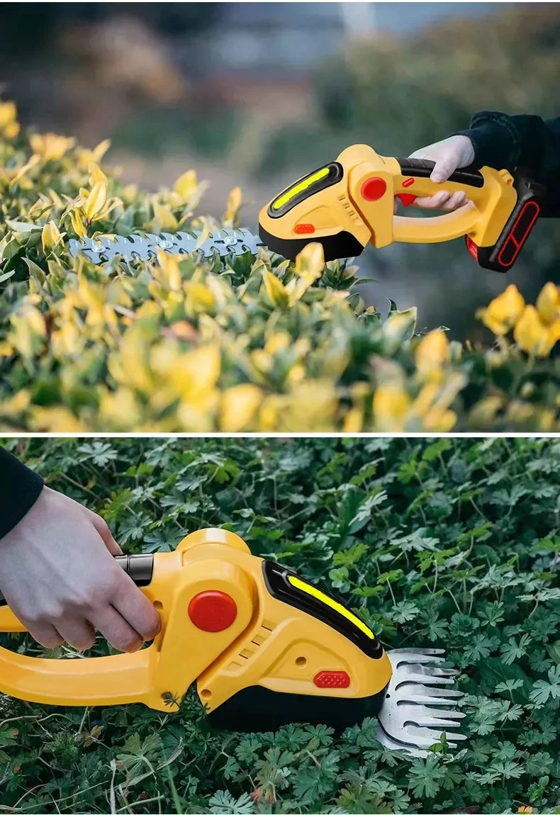2 in 1 Multi-Function Portable Mini Cordless Battery Hedge Trimmer Shear
